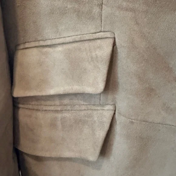 Ralph Lauren Suede Brown Womens Blazer - Picture 3 of 6